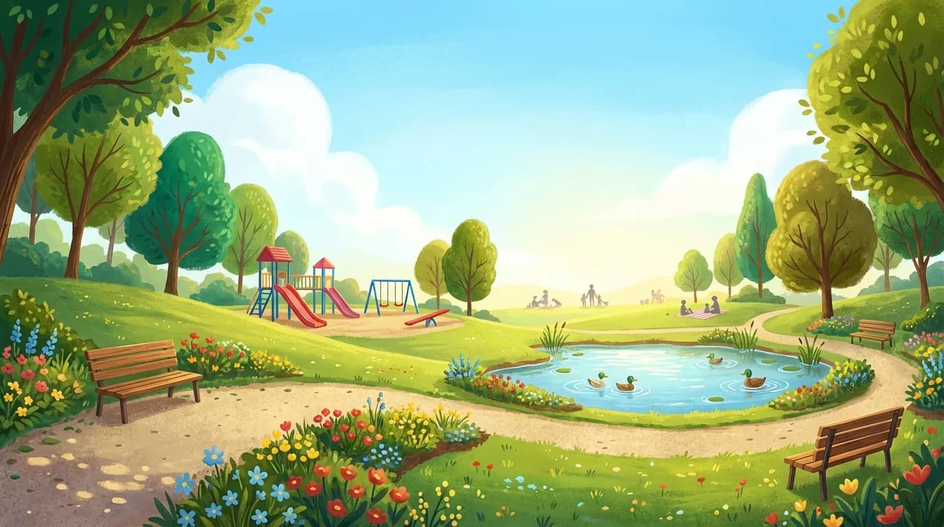 Family illustration background