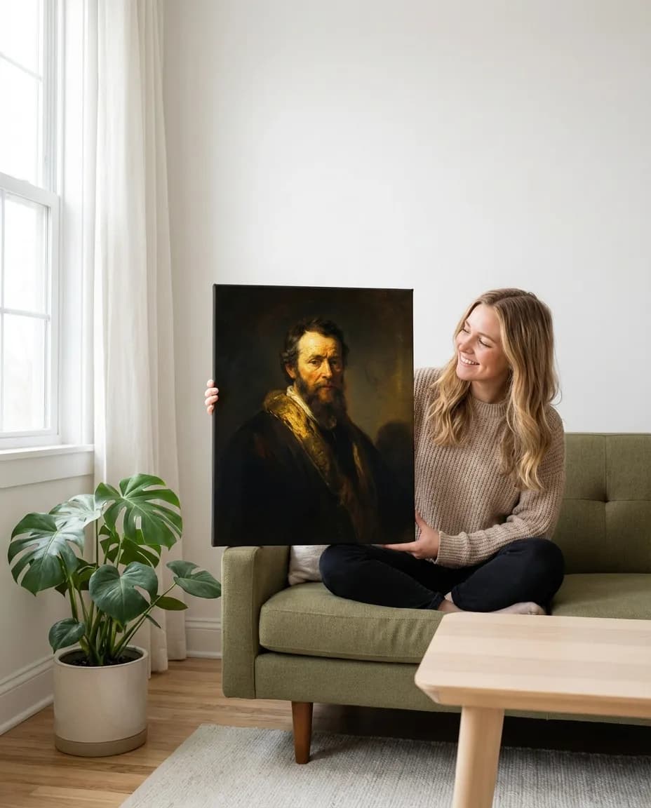 Oil painting in Living Room