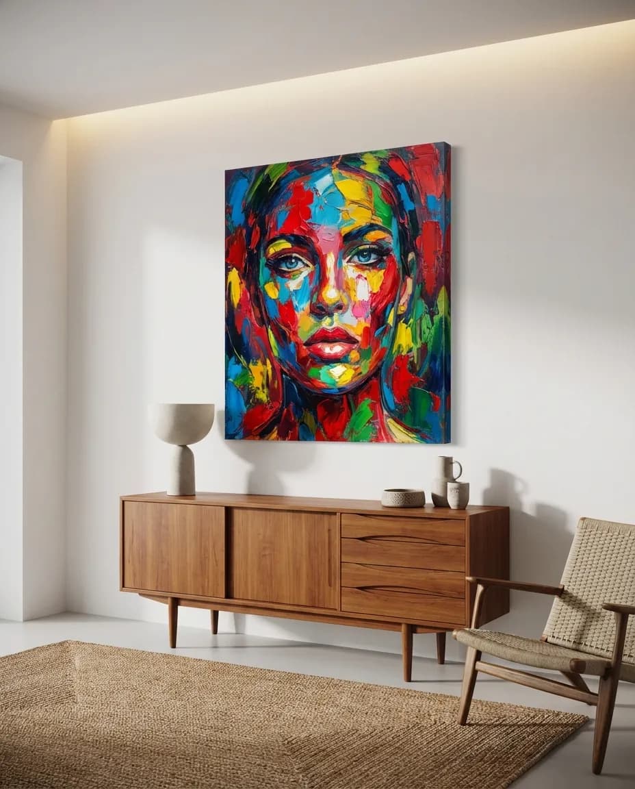 Canvas Print AI portrait example