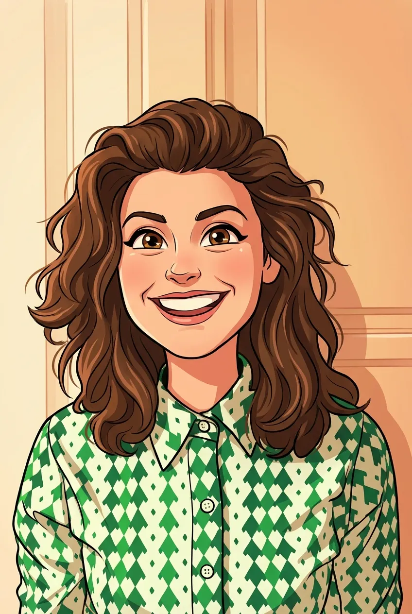 Cartoon portrait style