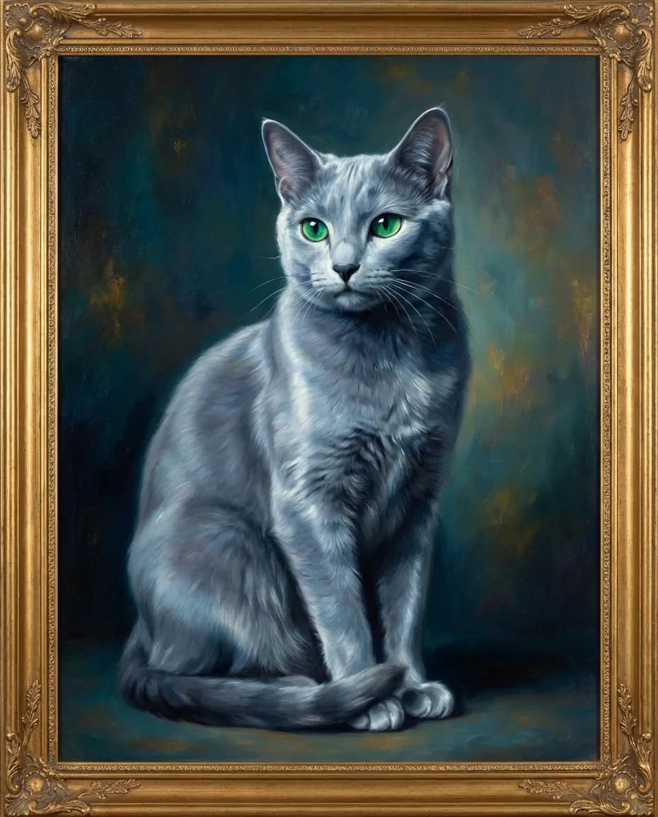 Cat Portrait AI portrait example