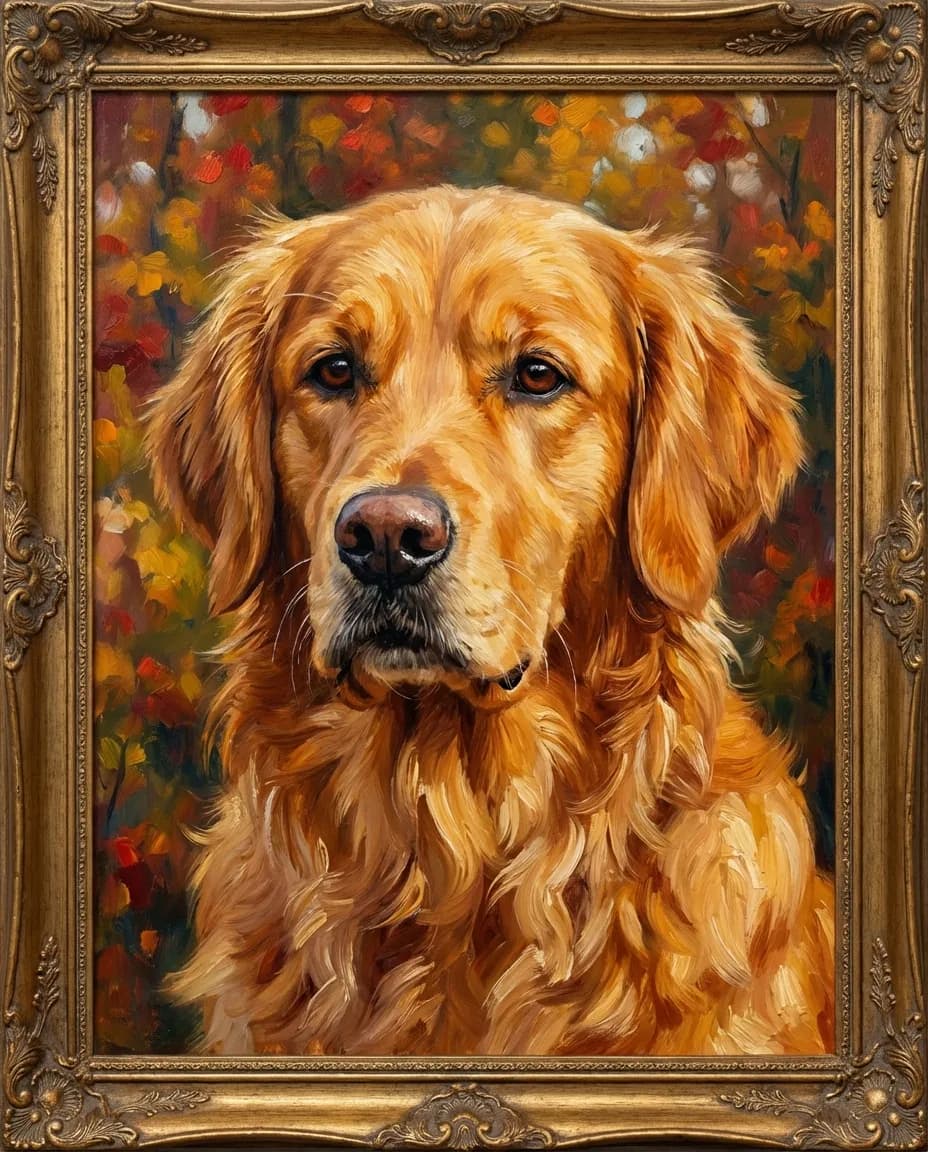 Pet Portrait portrait style