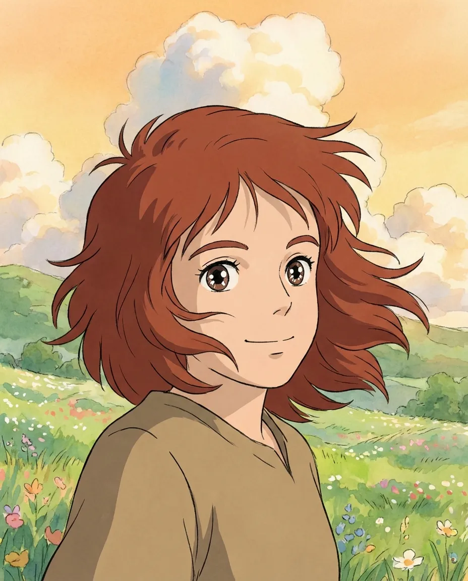 Ghibli portrait style