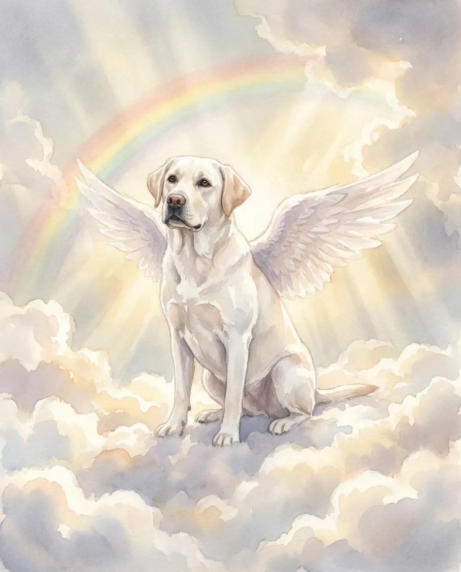 Pet Memorial Portrait AI portrait example