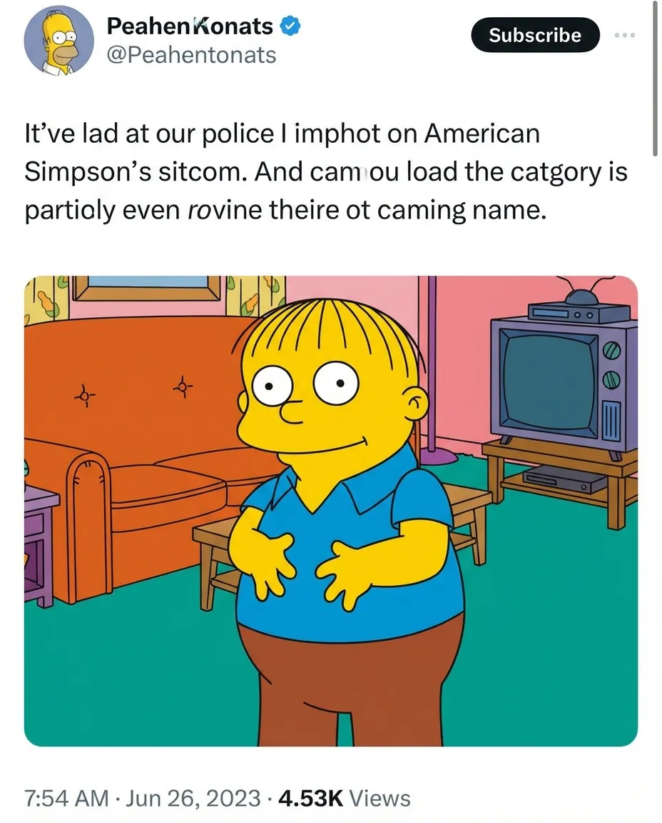 Simpsons Portrait AI portrait example