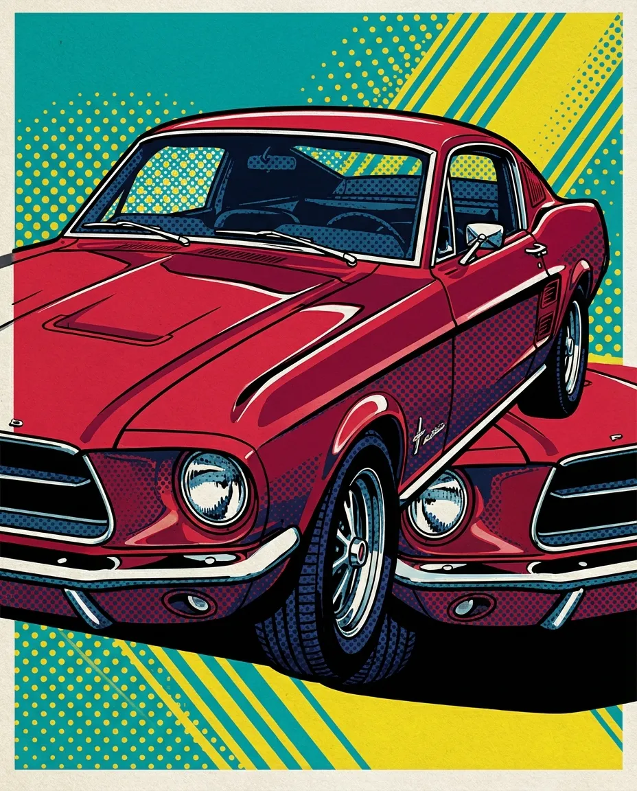 Custom Car Portrait from $9.95 | Free Preview | FrameArto